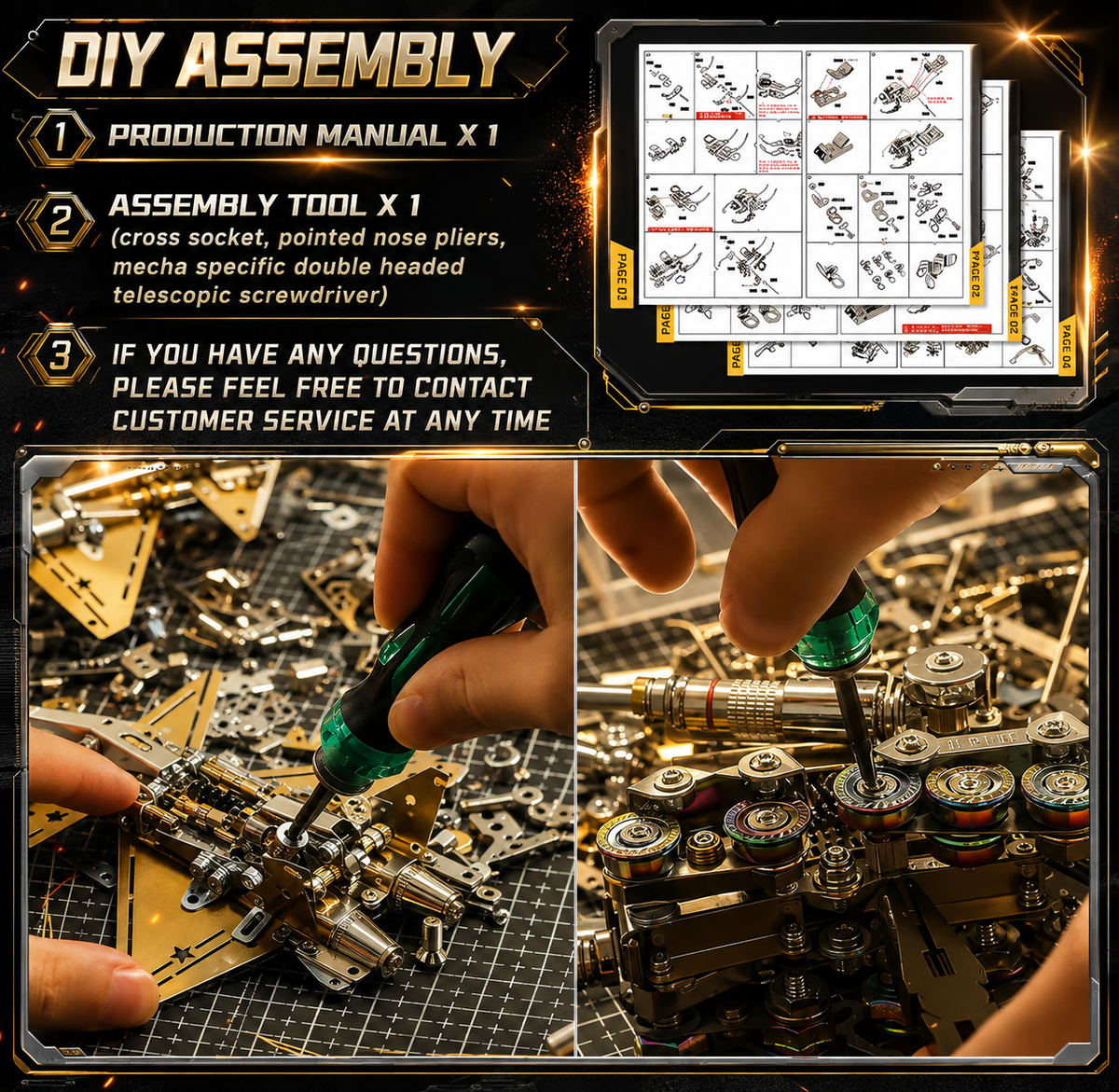 J-20 Supersonic Dragon Fighter 3D Metal Puzzle