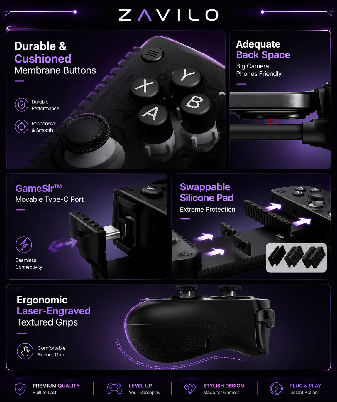 GameSir X5 Lite Type-C Mobile Gaming Controller