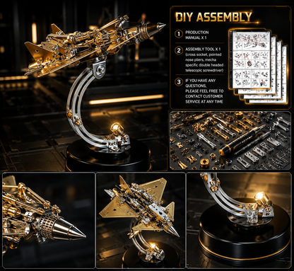 J-20 Supersonic Dragon Fighter 3D Metal Puzzle