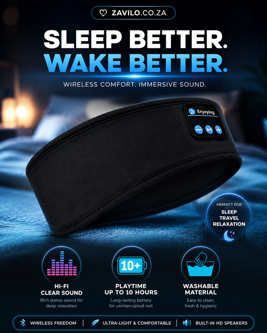 Wireless Sleep Headphones & Washable Eye Mask Combo