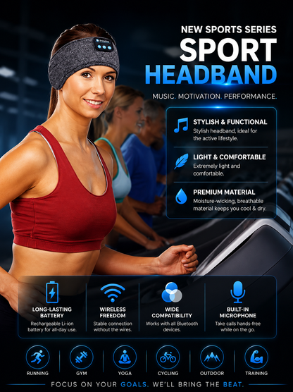 Wireless Sleep Headphones & Washable Eye Mask Combo
