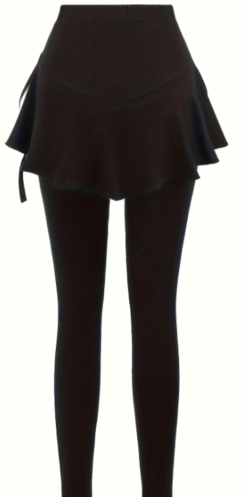 Lace-Up Skirted Leggings