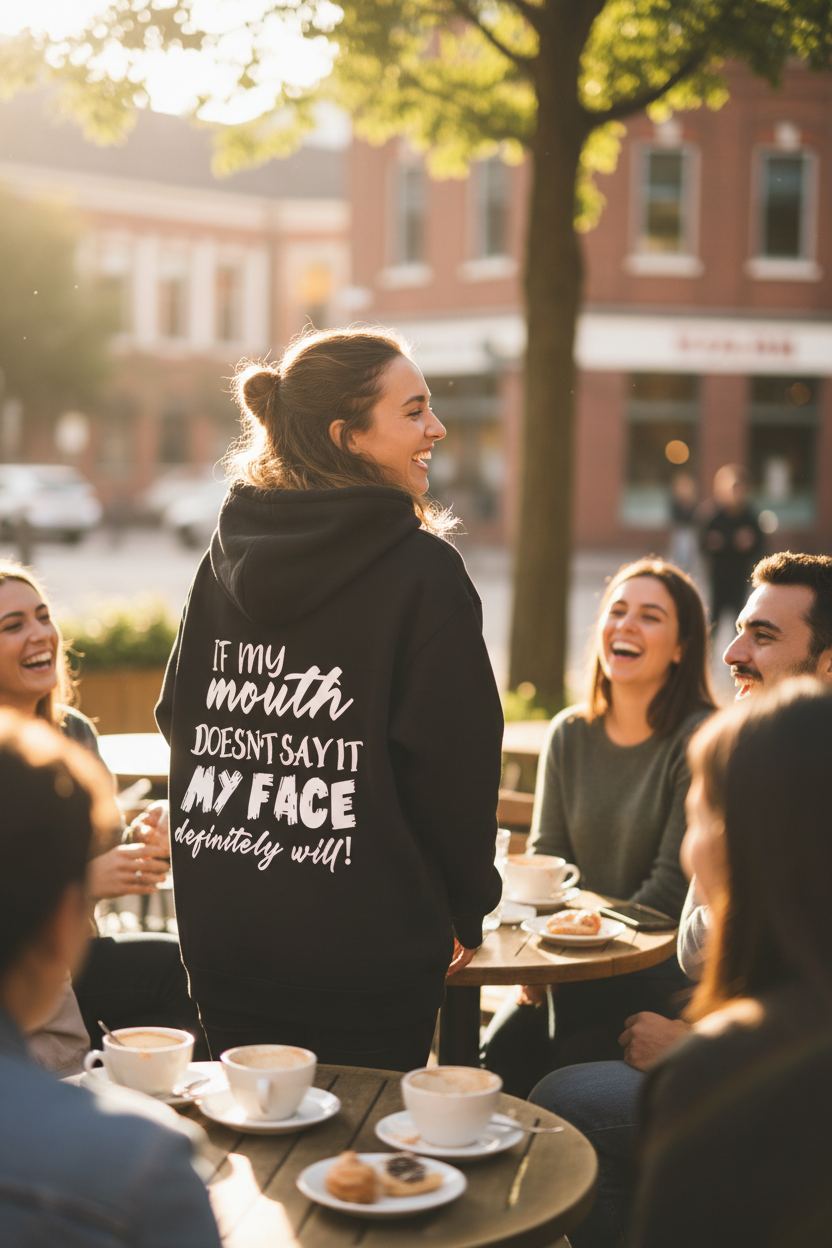 Black Hoodie Coffee Shop