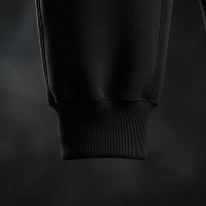 Black Joggers - Cuff Detail