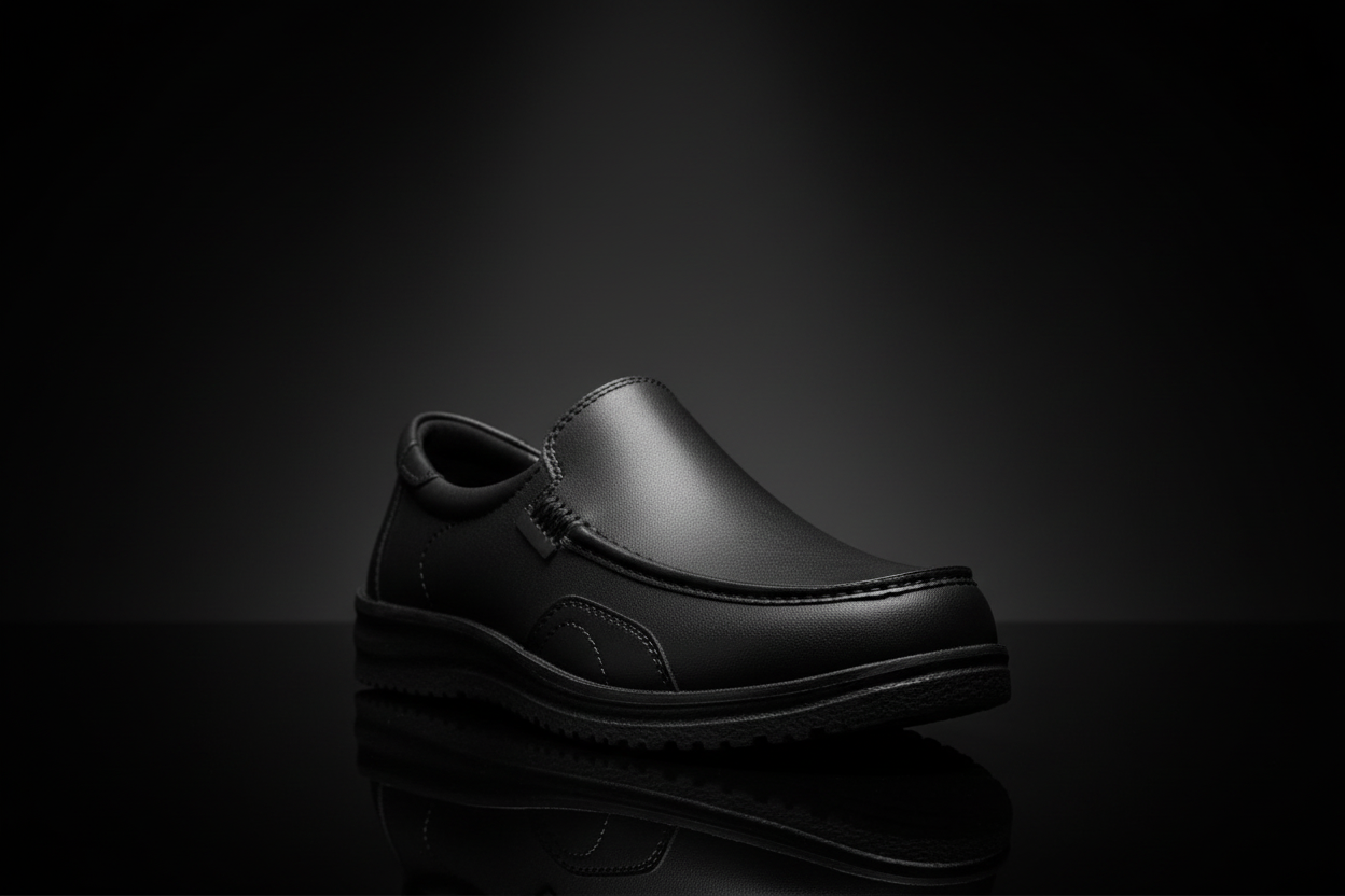 Black Loafers - Three Quarter