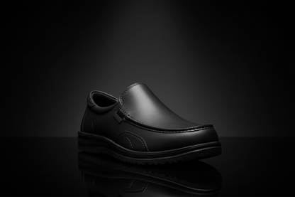Black Loafers - Three Quarter