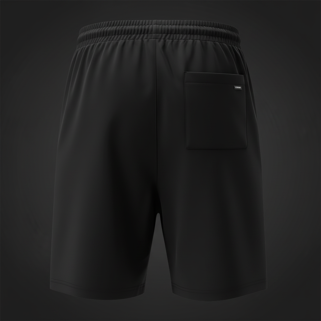 Black Shorts - Back View