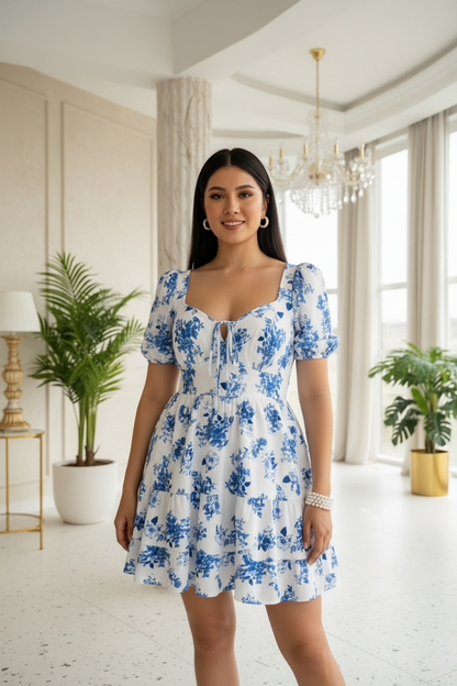 Blue Floral Dress - Studio Editorial