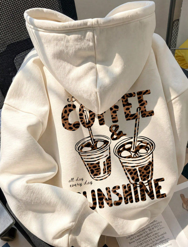 Ice Coffee & Sunshine Hoodie – Sizes XS to XXL