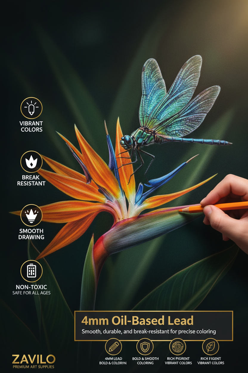 Colored Pencils In-Use Art Shot