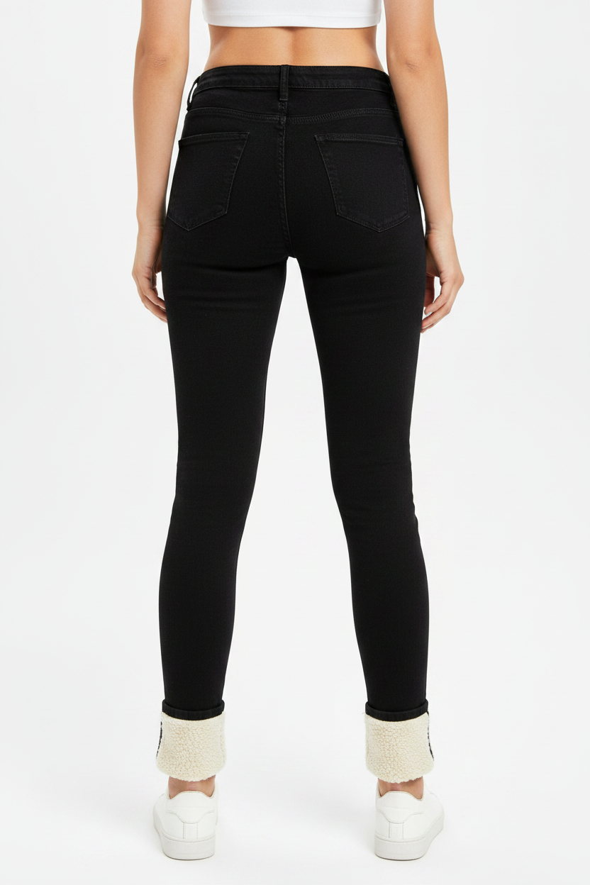Fleece Jeans - Back View