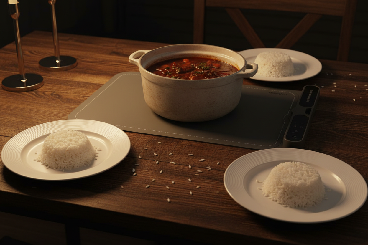 Food Warming Mat - Stew & Rice