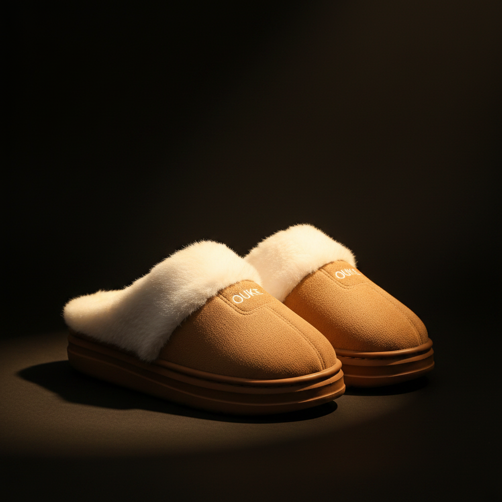 Fur Slipper Pair - Black Studio