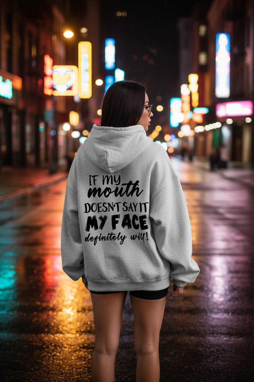 Grey Hoodie Night Out