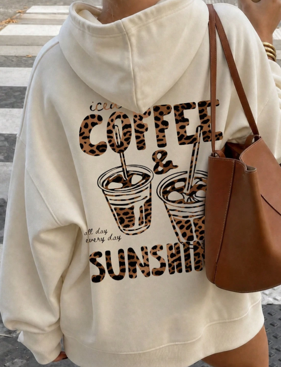 Ice Coffee & Sunshine Hoodie – Sizes XS to XXL