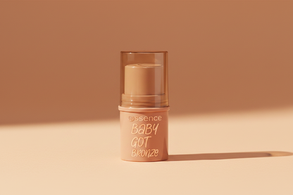 Baby Got Bronze Light on sand and rose gold gradient background