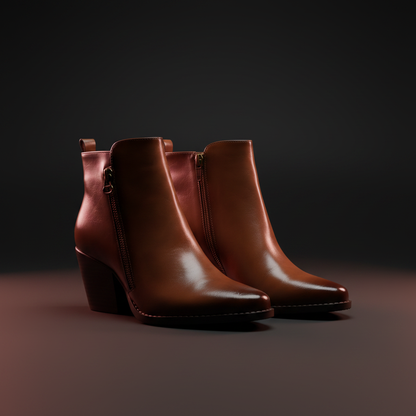 Pair of Madison Jeffie 2 boots rose gold neon glow
