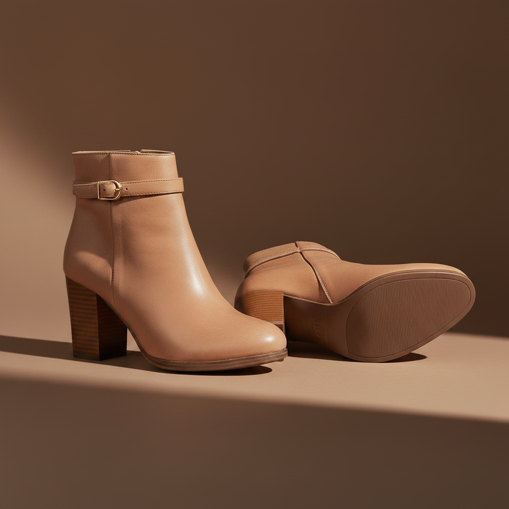 Nude Boot Pair - Warm Nude Profile