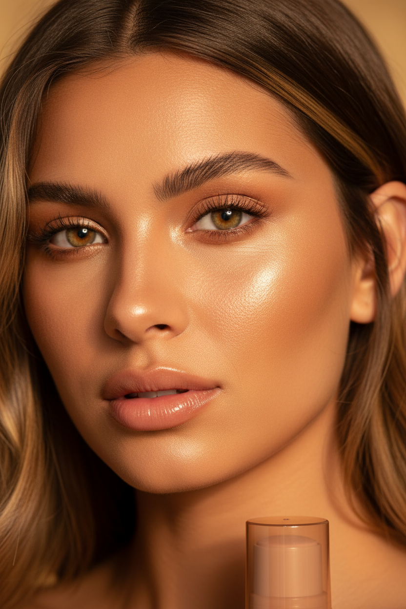 On-model bronze shot