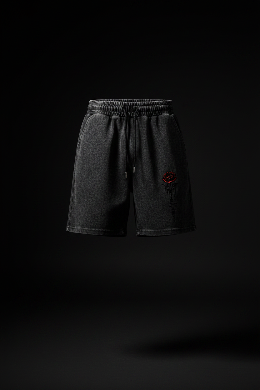 Rose Co-ord - Ghost Shorts