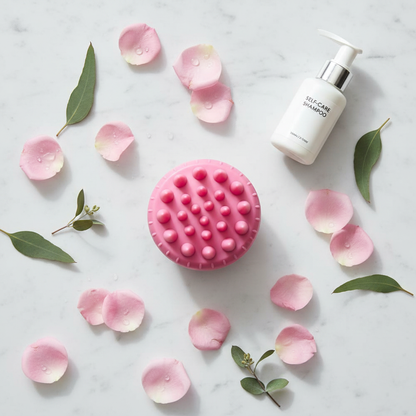 Scalp Massager Flat Lay