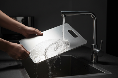 Stainless Steel Cutting Board Rinse