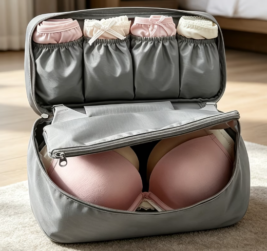 Travel Lingerie Organiser Bag – Bra & Underwear Storage Case